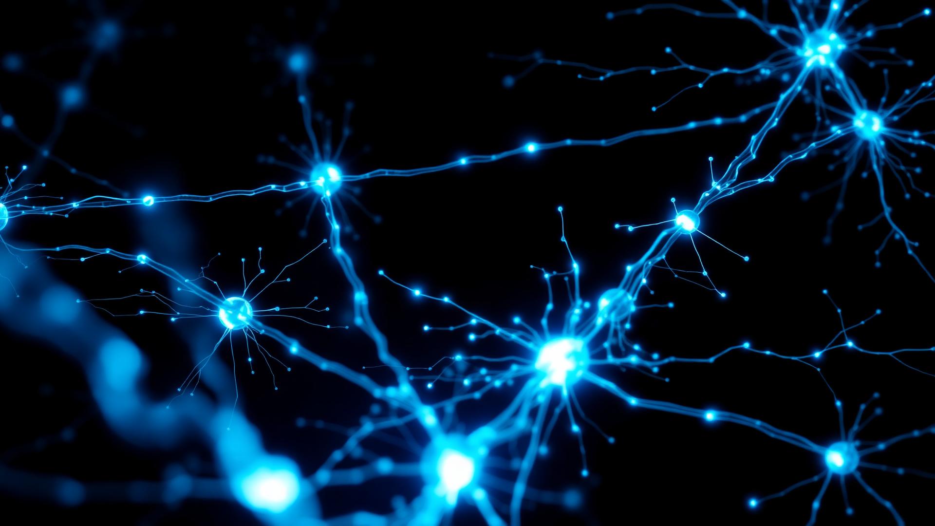 Network of glowing synapses